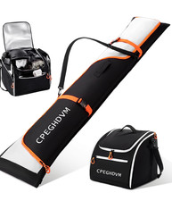 Ski Bag and Boot Bag Combo- Ski Bags for Air Travel, Ski Boot Bag Safety Reinfor