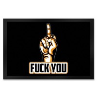 Fuck You FußMatte XXL In 50X75 Cm Mit Mittelfinger Motiv