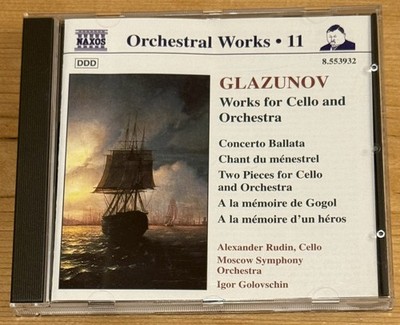 CD Glazunov: Cello-Werke, Works for Cello & Orchestra, Cello: A. Rudin