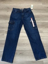 Guess Boys Dark Wash Stretch Adjustable Waist Jeans 16