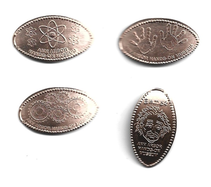 4 Copper elongated pennies ANN ARBOR HANDS-ON MUSEUM Ann Arbor MI