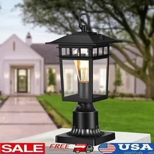Dusk to Dawn Outdoor Post Light Waterproof Aluminum Fixture E26 Base 100W New