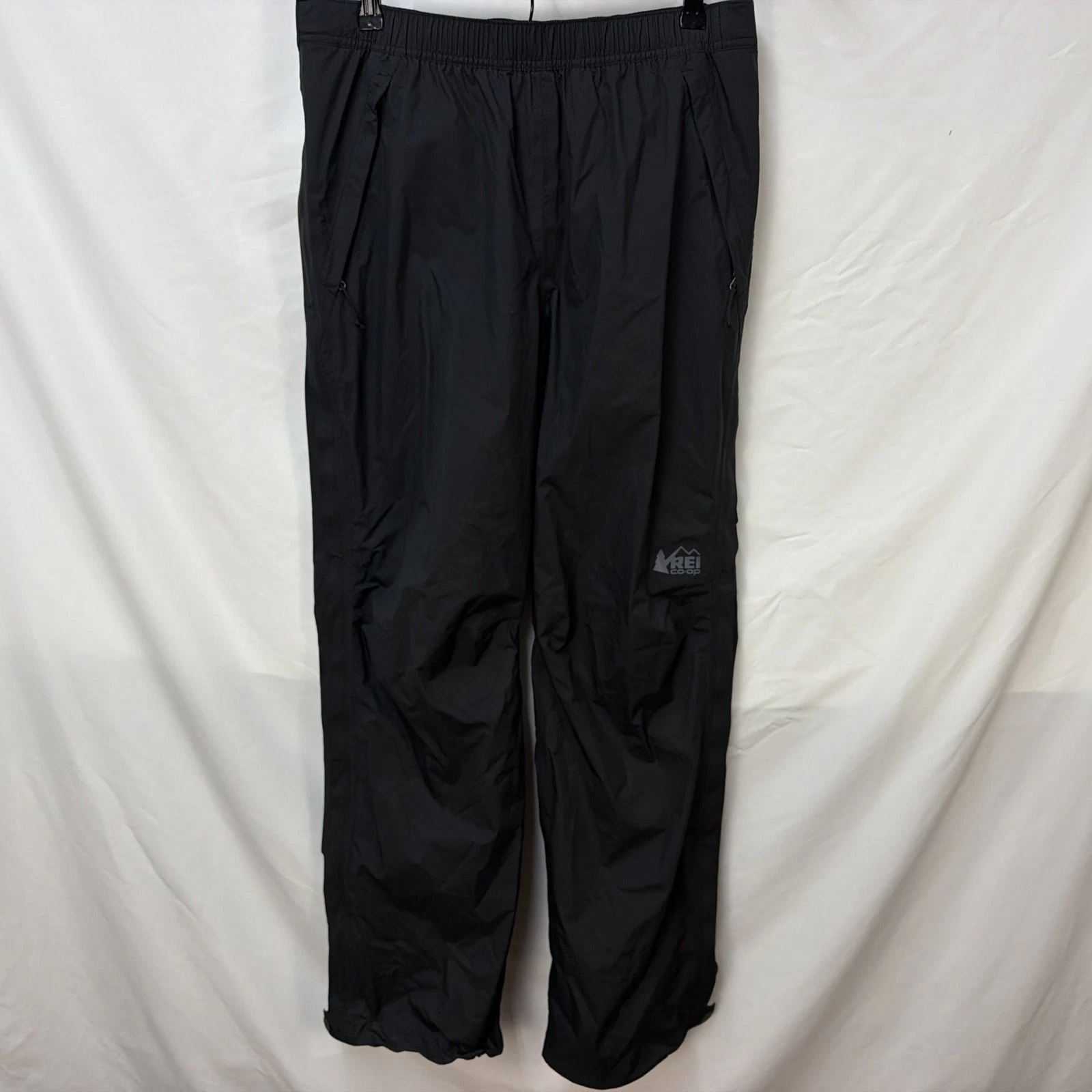 REI CO-OP BLACK PEAK 2.5L WATERPROOF SHELL RAIN PANTS SIZE M HIKING OUTDOORS