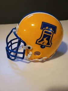 PHILADELPHIA BELL WFL FOOTBALL MINI HELMET Upgraded Facemask. Riddell. Rare