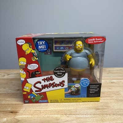 #ad The Simpsons World of Springfield Comic Book Guy amp; Shop Set NEEDS BATTERIES $45.00