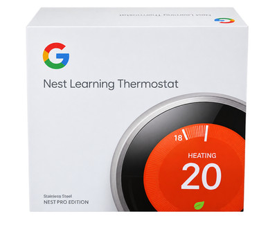 Google Nest Learning Thermostat Stainless Steel Nest Pro Edition Ausstellungsstü
