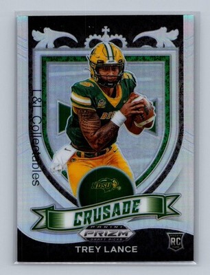 2021 Panini Prizm Draft Picks Collegiate #164 Trey Lance Silver