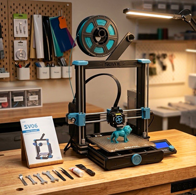 Sovol SV06 FDM 3D Printer 220x220x250mm Touchscreen 0.1mm 150mm/s USB
