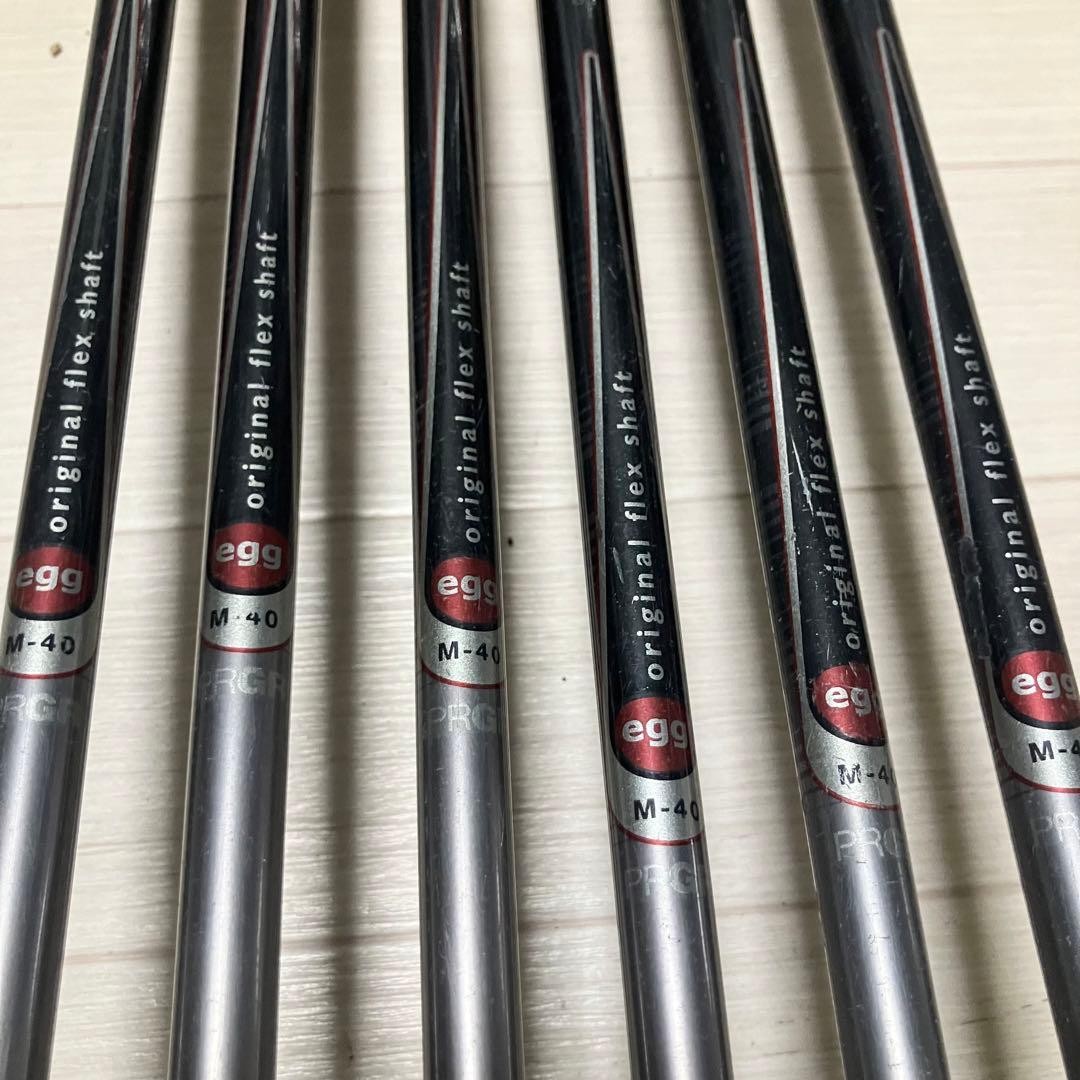 PRGR Egg II Pro Gear Iron Set 6 pcs SR Flex Carbon Shafts