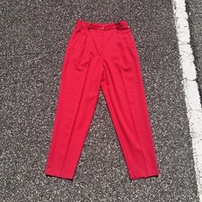 Vintage Red Pleated Slacks