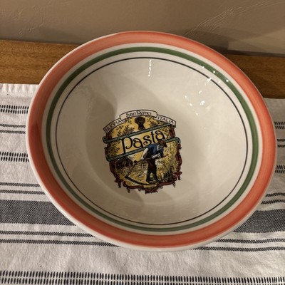 Vintage Large HiMark Buona San Remo Italia Pasta Serving Bowl Dish Italy 10x3
