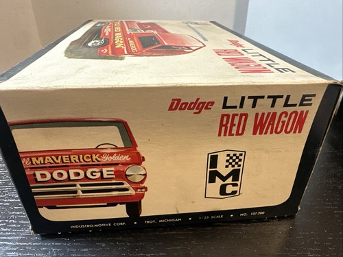 IMC Dodge Little Red Drag Wagon (Empty) Model Box Only Vintage - Picture 5 of 8