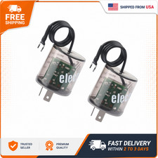 2Pin LED Flasher Relay with Ground Wire,12V Car Flasher Relay for Fixing LED