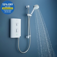 Mira Sport Thermostatic Electric Shower - 9.0kW White & Chrome 1.1746.831