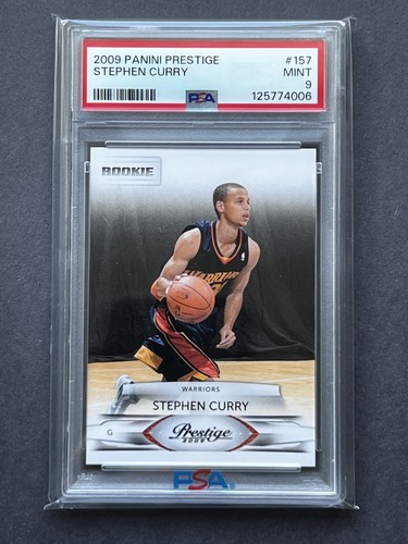 Stephen Curry 2009-10 Panini Prestige Rookie #157 PSA 9 RC Mint MT Warriors MVP