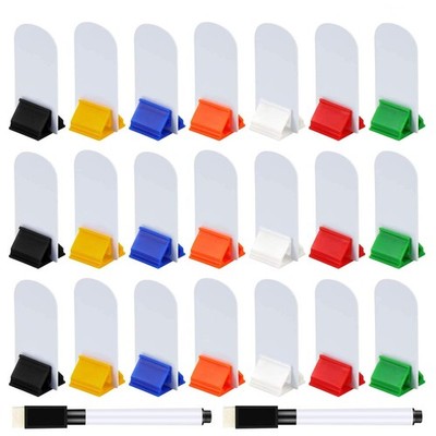 Lot de 45 marqueurs vierges pour plateau de jeu et 35 supports de cartes de jeu