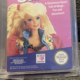 Barbie Nintendo Nes PAL A CIB UKG 85 Near Mint #1 Highest Graded Globally
