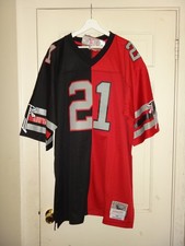 Men's Tall Size Deion Sanders 1989 Mitchell & Ness Falcons Split Legacy Jersey