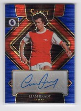 2022-23 Panini Select EPL Liam Brady #S-LBR Auto Blue Arsenal