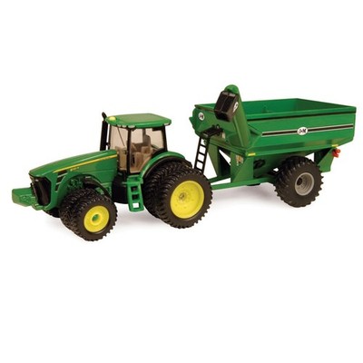 ERTL - JOHN DEERE 8320R Doppelräder mit Getreideanhänger - 1/64 - ERT45236