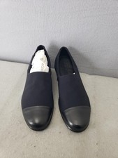 ECCO Women Flats 37 Black Gore-Tex Leather Cap Toe Slip On Comfort Shoes US6