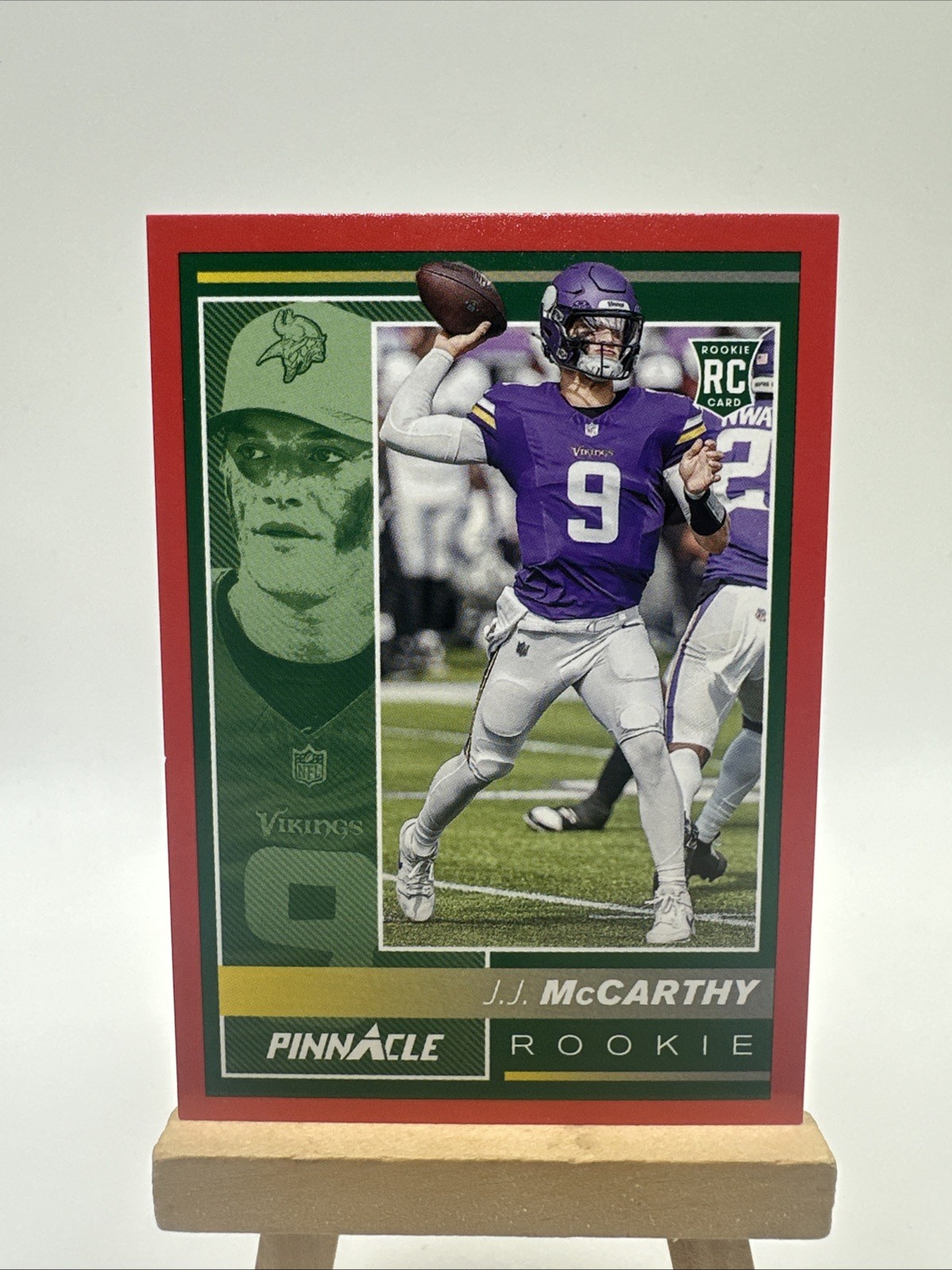 2024 Panini Encore J.J. McCarthy Red #/49 🏈