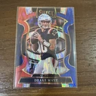 2025 Panini Select - Concourse Drake Maye #80 Red & Blue Shock Prizm