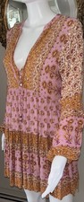 Arnhem Women’s Dress Size 8 Bohemian Mini Gypsy Pink Orange Floral