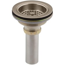 Duostrainer 4-1/2 In. Sink Strainer with Tailpiece in Vibrant Brushed Bronze
