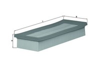 Luftfilter Knecht LX 1601 Passend FÜR Fiat Lancia Zastava Ansaugluftfilter