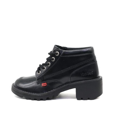 Kickers Damen 12790 Stiefeletten Schwarz Leder Micro-Fresh Technologie EU 40