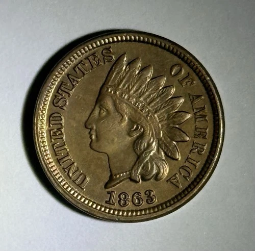 1863 Indian Head Cent Uncirculated