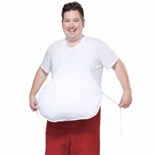 Santa Fat Super Mario Pregnant Beer Stomach Tummy Men Costume Belly Stuffer