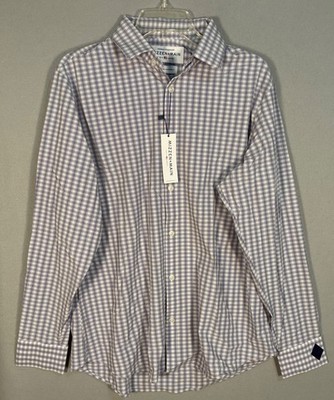 NWT Mizzen Main Leeward Collection Shirt Mens M Standard Fit Check Plaid USA 