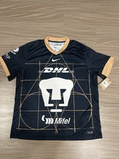 Nike Pumas UNAM Black Gold Soccer Jersey Men’s XXL NEW w/ Tags
