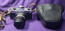Wards SLR 600 Soligor Lens 35mm Film Camera with Leather Case Vintage