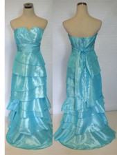 NWT WINDSOR 110 Turquoise Party Juniors Formal Gown 3
