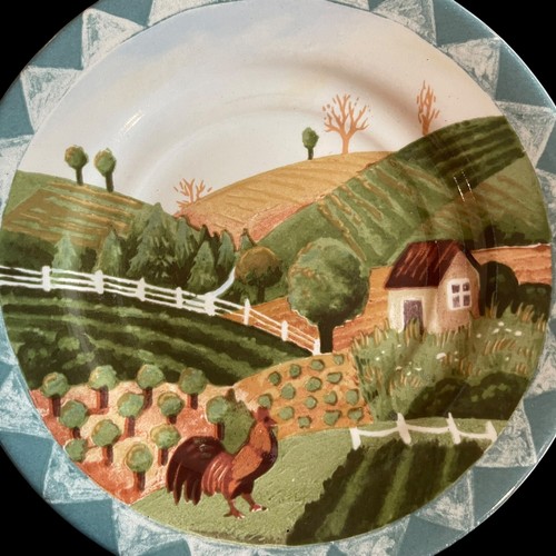 Farberware Country Life Stoneware Cups and Saucers Set of 3 Farmhouse - Picture 2 of 9