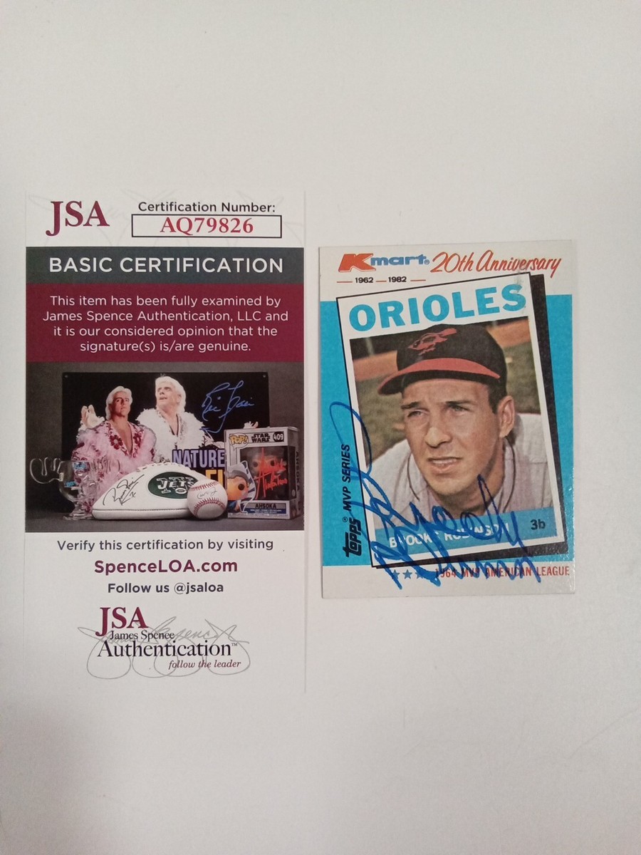 Brooks Robinson Baltimore Orioles Autographed 1982 K-Mart Signed