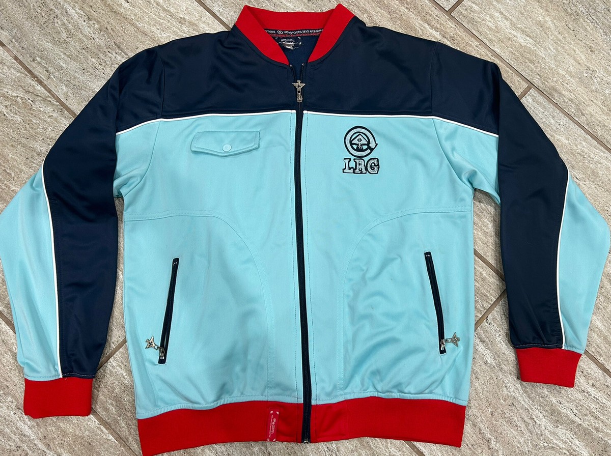 LRG Men Full Zip Track Jacket XL Roots & Equipment LRG Men Full Zip Track Jacket XL Roots & Equipment