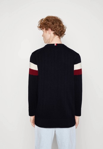 Tommy Hilfiger COLOURBLOCK STRUCTURE C NECK - Jumper Desert Navy - Picture 2 of 3
