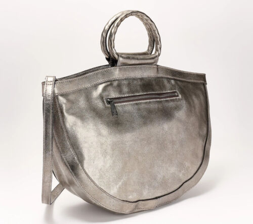Nuevo Bolso Patricia Nash Cuero Oliena Platino A628969 - Imagen 2 de 4