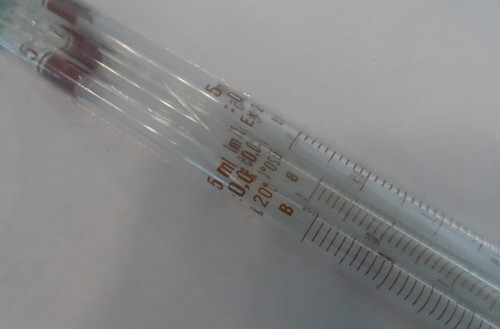 Meßpipette 0-Punkt Saugkolben Schellbachstreifen Kl. AS B   - Bild 3 von 18