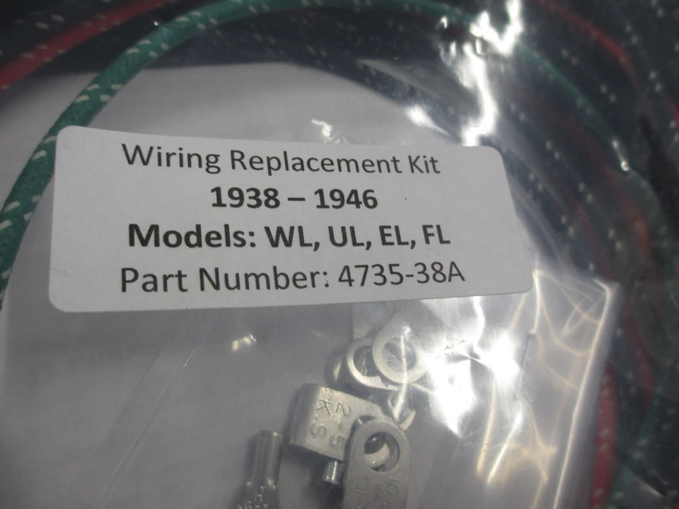 Arnés de cableado para Harley 1938-1946 Knucklehead WL UL EL FL 4735-38A Foto 2 de 3