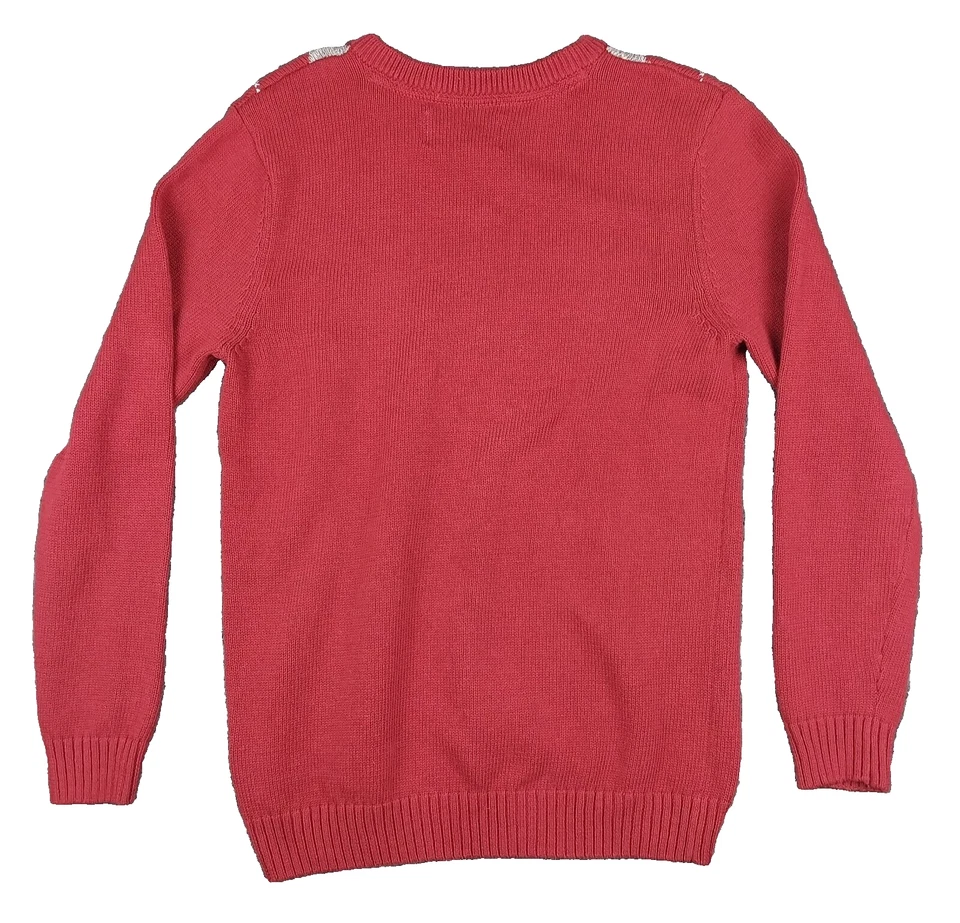 Suéter Urban Pipeline Niños XL Rojo Gris Clásico Patrón Argyle Vacaciones Preppy Foto 2 de 2