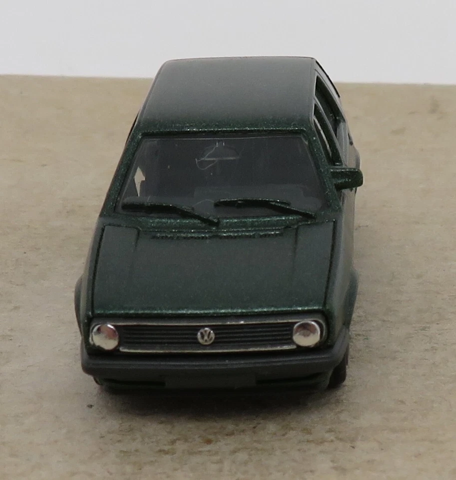 Herpa Ho 1/87 Volkswagen Golf II Facelift 4 Porte Verde Scuro No. Box #2048 - Immagine 2 di 4