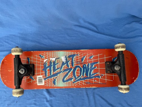 1990 Nash Manufacturing "HEAT ZONE" Skateboard Double Kick Tail Vintage Deck Rad - Picture 15 of 15