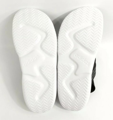 Adidas 90s Women's Sandals Slip On Core Black Gray White Cloud EG7647 Size 7 New - Picture 11 of 12