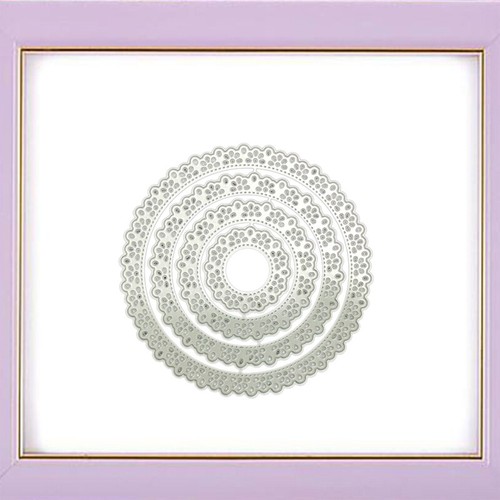 3D Cutting Die Round Coasters Stencil Mats Embossing Template for DIY Boy Girl - Picture 6 of 8