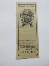 Vintage Historic New Jersey Pine Creek Railroad Numbered Fare Ticket